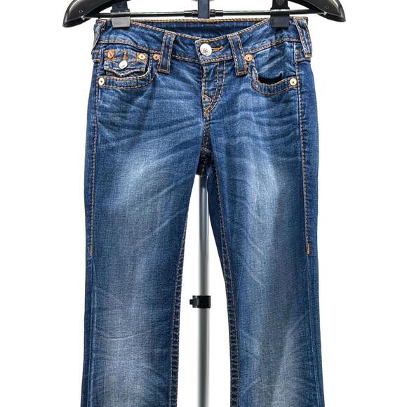 True Religion Bootcut w/ Flaps Red Org Big T - Picture 1 of 2